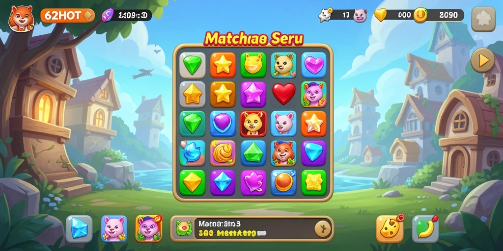 Gameplay seru dengan berbagai tantangan Match-3