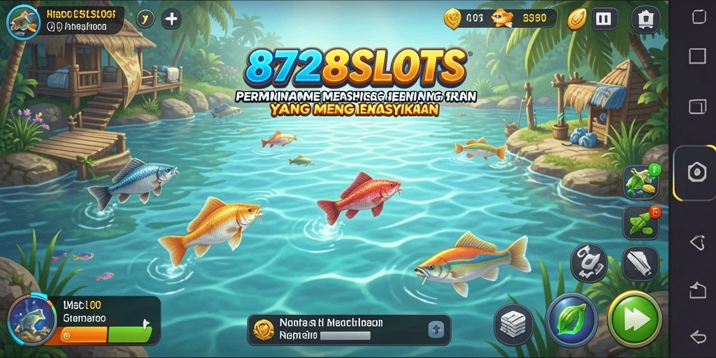 Gameplay seru dan menegangkan di 8728SLOTS saat memancing.