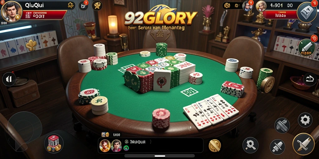 Tampilan gameplay QiuQiu yang menarik di 92GLORY.
