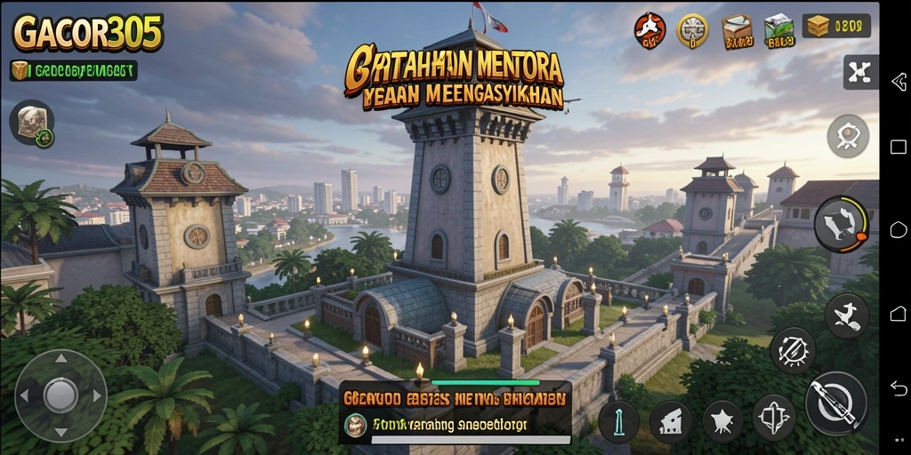 Tampilan screenshot GACOR305 menampilkan aksi gameplay Tower Defense yang mendebarkan.