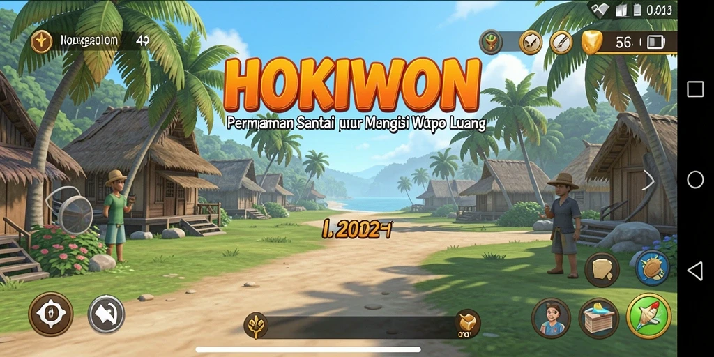 Tampilan menarik dari gameplay HOKIWON yang santai.