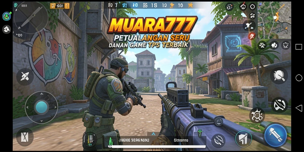 Tampilan gameplay MUARA777 yang mendebarkan dan penuh aksi TPS.