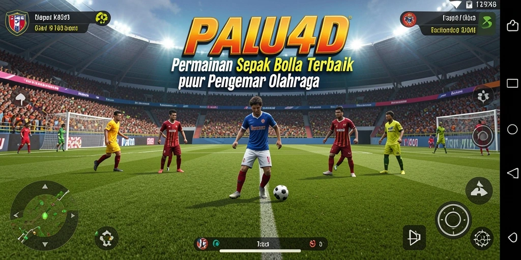Gameplay <strong>PALU4D</strong> yang seru dan realistis di lapangan sepak bola.