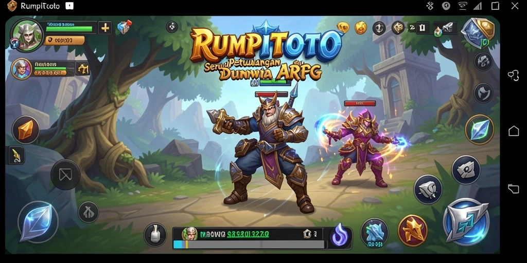 Tampilan gameplay seru RUMPITOTO di dunia ARPG.