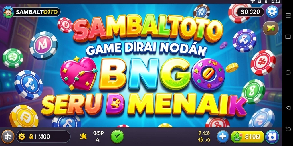 Tampilan gameplay seru dalam aplikasi Bingo SAMBALTOTO.