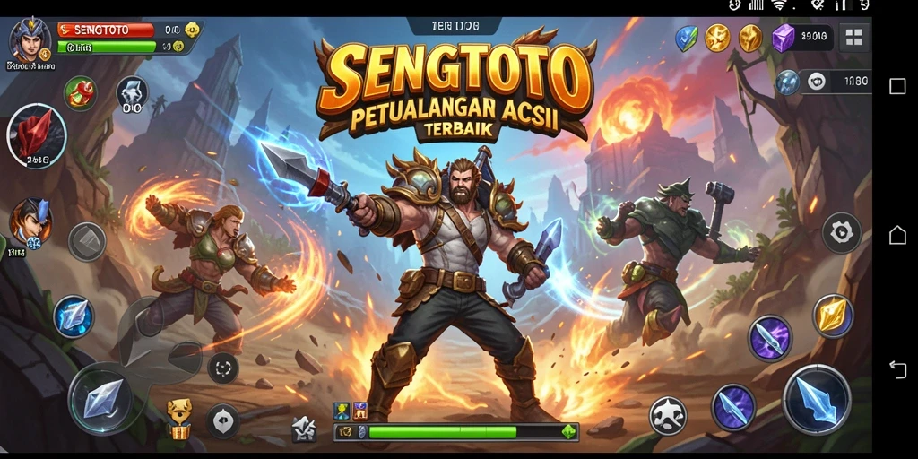 Screenshot gameplay SENGTOTO yang menampilkan pertarungan seru.
